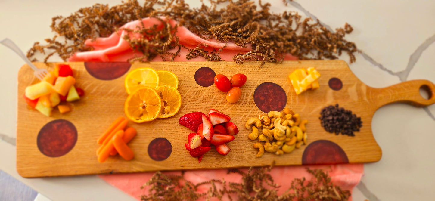 Oak Epoxy Resin Charcuterie Board