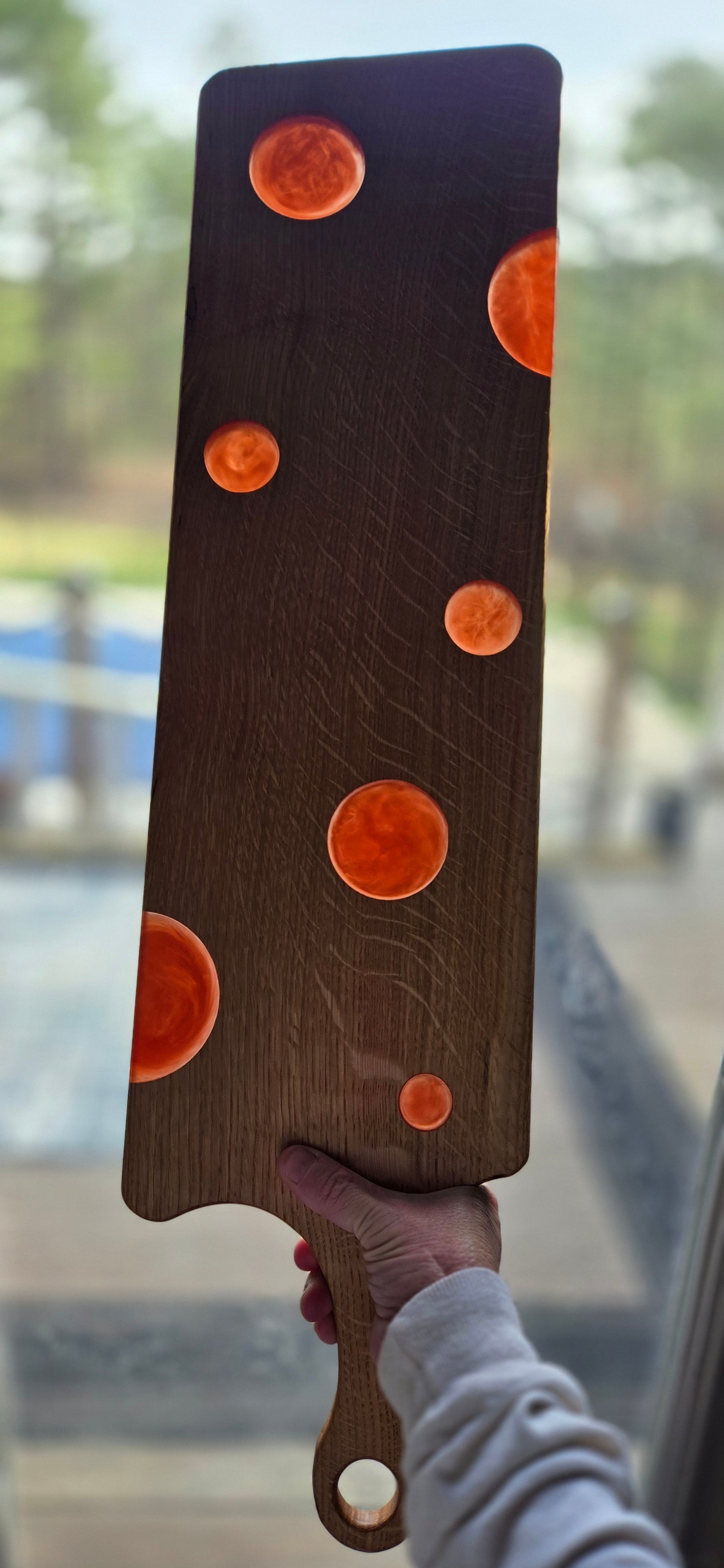 Oak Epoxy Resin Charcuterie Board
