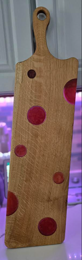 Oak Epoxy Resin Charcuterie Board